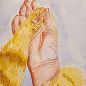 Meu projeto do curso: Ilustração de mãos expressivas em aquarela. Painting, Watercolor Painting, and Figure Drawing project by Rafaela Pascoli Camargo - 04.20.2024
