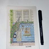 My project for course: Watercolor Urban Illustration: Portray your City. Projekt z dziedziny  Malarstwo,  R, sunek, Malowanie akwarelą,  R i sunek architektoniczn użytkownika 48rqkfqwz4 - 21.06.2024