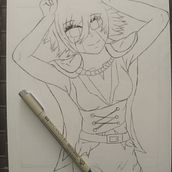 Mi proyecto del curso: Coloreado con marcadores para dibujo manga. Traditional illustration, Comic, Color Theor, and Manga project by lcjcarlos99 - 06.21.2024