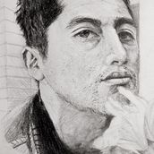 #ilustrArístides #DesignGetstheBestofMe 🪩✌🏽(: Mi proyecto del curso: Retrato realista con lápiz de grafito. Traditional illustration, Fine Arts, Sketching, Pencil Drawing, Drawing, Portrait Drawing, Realistic Drawing, Artistic Drawing, and Figure Drawing project by ilustrArístides - 06.19.2024