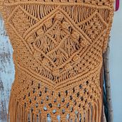 Mi proyecto del curso: Macramé: crea prendas de ropa únicas. Accessor, Design, Arts, Crafts, Fiber Arts, Macramé, and Textile Design project by ELENA MARIA HERNANDEZ HERNANDEZ - 06.22.2024