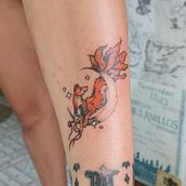 Mi proyecto del curso: Técnicas de color para tatuajes. Un progetto di Illustrazione tradizionale, Disegno, Illustrazione digitale, Design di tatuaggi, Disegno digitale e Teoria del colore di Celeste Marina Fasio - 23.06.2024