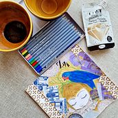 Mi proyecto del curso: Cuaderno creativo 2024. Un progetto di Illustrazione tradizionale, Collage, Papercraft e Sketchbook di Z4 - 23.06.2024
