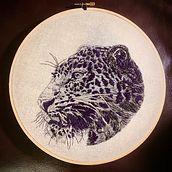 Mi proyecto del curso: Dibujo con hilo. Traditional illustration, Drawing, Embroider, Realistic Drawing, Fiber Arts, and Textile Design project by eesantosfdz - 06.23.2024