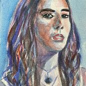 My project for course: Artistic Portrait with Watercolors Ein Projekt aus dem Bereich Bildende Künste, Malerei, Aquarellmalerei und Porträtzeichnung von Jackie Cruz - 19.06.2024