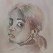 Mi proyecto del curso: Retrato artístico en acuarela . % Francisco Santana tarafından hazırlanan Güzel sanatlar, Tablo, Sulubo, a Resim, Ve Portre Çizimi projesi - 06.24.2024