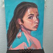 Meu projeto do curso: Retrato expressivo a óleo: explore a técnica alla prima. Projekt z dziedziny Sztuki piękne, Malarstwo i Malarstwo olejowe użytkownika Monica Martins - 24.06.2024