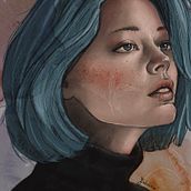 My project for course: Illustrated Portraits with Procreate . % Judyta tarafından hazırlanan Dijital İllüstras, on, Portre Çizimi, Sulubo, Ve a Resim projesi - 06.23.2024