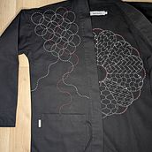 Another project for course: Introduction to Japanese Sashiko Stitching. Een project van DIY, Borduurwerk, Textiel, Textielontwerp, Upc y cling van Vlad Hrechka - 25.06.2024