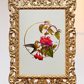 Mi proyecto del curso: Acuarela con detalles en filigrana y toques metálicos. Un proyecto de Ilustración tradicional, Pintura, Pintura a la acuarela, Ilustración botánica, Ilustración naturalista				 y Pintura decorativa de Ana Mora - 25.06.2024