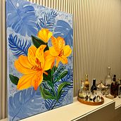 Meu projeto do curso: Pintura botânica com acrílico. Traditional illustration, Fine Arts, Painting, Acr, lic Painting, and Botanical Illustration project by Fábia Lopes Tomasiello - 06.23.2024