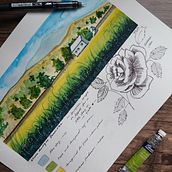 Final Project: Watercolor Travel Journal w/ Alicia Aradilla. Traditional illustration, Watercolor Painting, Architectural Illustration, and Sketchbook project by izabela_wlodarczyk - 06.20.2024