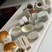 Mi proyecto del curso: Creación de muebles en concreto para principiantes. Artesanato, Design e fabricação de móveis, Design de interiores, Interiores, e DIY projeto de Hugo Parra - 21.06.2024