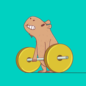 CAPYBARA. Animation, Character Animation, and 2D Animation project by Eduardo Velarde - 06.22.2024