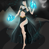 My project for course: Sci-fi and Fantasy Illustration in Procreate. Design, Traditional illustration, Digital Illustration, and Digital Design project by Konul Bayram - 06.25.2024