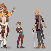 Mi proyecto del curso: Introducción al diseño de personajes para animación y videojuegos. Un proyecto de Ilustración tradicional, Animación, Diseño de personajes, Videojuegos y Diseño de videojuegos de Arianna Feris Jorge - 26.05.2024