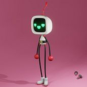 Meu projeto do curso: Introdução ao design 3D e modelagem com Blender. Motion Graphics, Character Design, Product Design, and 3D Modeling project by Nicole Oliveira Bustamante Ackermann - 06.26.2024