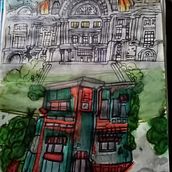 Mi proyecto del curso: Dibujo arquitectónico expresivo con marcadores de colores. Un proyecto de Bocetado, Dibujo, Ilustración arquitectónica, Sketchbook e Ilustración con tinta de bytezan - 27.06.2024