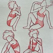 My project for course: Drawing the Human Figure & Expressive Poses. Un progetto di Belle arti, Bozzetti, Disegno, Sketchbook e Disegno anatomico di Begoña Medina - 28.06.2024