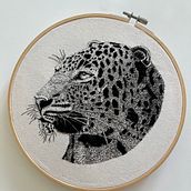 My project for course: Drawing with Thread. Traditional illustration, Drawing, Embroider, Realistic Drawing, Fiber Arts, and Textile Design project by sgardiol - 06.28.2024