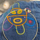 My project for course: Contemporary Embroidery With Traditional Mexican Needlework. Arts, Crafts, Embroider, Fiber Arts, and Textile Design project by Michelle Perez - 06.25.2024
