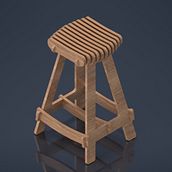 My project for course: Design and Production of Customizable Furniture with a CNC Router. Furniture Design, Making, Industrial Design, Product Design, and Woodworking project by gustic_gx - 02.24.2024