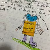 PinGa e os patins - Meu projeto do curso: Criação de histórias para crianças. Un proyecto de Escritura, Stor, telling, Ilustración infantil, Creatividad con niños, Narrativa, Escritura de ficción, Escritura creativa y Literatura infantil						 de PinGa Oficial - 27.06.2024