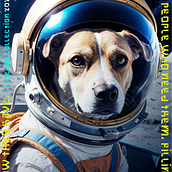 SpaceDogs. Design, and Digital Illustration project by Jarede Brasil - 06.29.2024