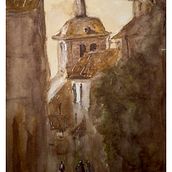 My project for course: Watercolor Fundamentals: Light and Color. Painting, Watercolor Painting, and Architectural Illustration project by Giancarlo Sandoval - 06.29.2024