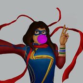 Ms. Marvel 2022. Digital Illustration project by Micah Carpenter - 08.02.2022
