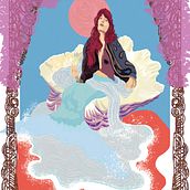My project for course: Illustrated Portraits in Art Nouveau Style. Traditional illustration, Fine Arts, Digital Illustration, Portrait Drawing, Artistic Drawing, Digital Drawing, and Digital Painting project by alexiaceliapeza - 06.24.2024