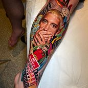 Eminem tattoo. Tattoo Design project by Andrea Brusadin - 06.30.2024