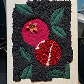 Weaving, Embroidery & Punch Needle: Create a Textile Painting. Weaving, Embroider, and Punch Needle project by Emie Yourd - 06.30.2024
