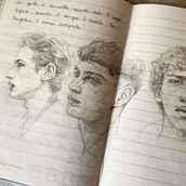 Il mio progetto del corso: Ritratto su blocco da disegno: esplora il volto umano. Sketching, Drawing, Portrait Drawing, Artistic Drawing, and Sketchbook project by Domenico Santomartino - 06.30.2024