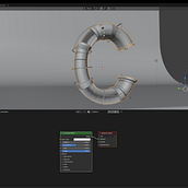 Meu projeto do curso: Tipografia 3D com Blender Ein Projekt aus dem Bereich 3D, 3-D-Modellierung, 3-D-Design, Digitales Lettering und 3-D-Lettering von flavio_rosendo - 01.07.2024