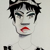 Portrait Sketch. Un projet de Illustration traditionnelle , et Conception de personnages de Valentino Mendoza - 01.07.2024