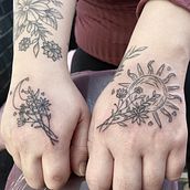 Mi proyecto del curso: Tatuaje botánico con puntillismo. Traditional illustration, Tattoo Design, and Botanical Illustration project by Sivet Arlim - 06.25.2024
