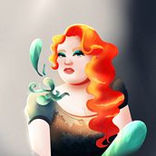 My project for course: Cartoon-Style Character Portraits with Procreate. Character Design, Digital Illustration, Digital Drawing, and Digital Painting project by Marta Panchuk - 06.29.2024
