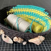 Vacation basket with souvenirs. Fiber Arts, Arts, and Crafts project by Daniela Haupt - 05.01.2024
