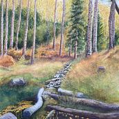 My project for course: Painting Realistic Watercolor Landscapes. Fine Arts, Painting, Sketching, Watercolor Painting, and Naturalistic Illustration project by Nancy Neill - 07.02.2024