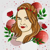 Mój projekt z kursu: Ilustrowane portrety: Adobe Fresco dla początkujących. Een project van Digitale illustratie van izabela_przechera - 02.07.2024