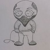 Exhausted Engineer. Sketching project by Taras Zakovyrin - 07.02.2024