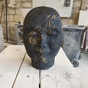Sculpture - visage. Sculpture, Arts, Crafts, and Fine Arts project by Léa Martin Sanchez - 06.24.2024