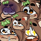 Emotes personales para Twitch Ein Projekt aus dem Bereich Digitale Illustration und Design von Figuren von Amanda Aurora Silvera Rentería - 03.07.2024