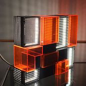 Projekt lampy Cube. Projekt z dziedziny Projektowanie dodatków, Wzornictwo przem, słowe i Architektura wnętrz użytkownika Kamila Brzezina - 25.05.2016