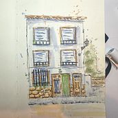 Mi proyecto del curso: Dibujo arquitectónico expresivo con marcadores de colores Ein Projekt aus dem Bereich Skizzenentwurf, Zeichnung, Architektonische Illustration, Sketchbook und Illustration mit Tinte von amparosol14 - 03.07.2024