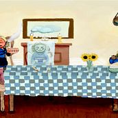 Porridge scene from Goldilocks and The Three Bears . Un progetto di Illustrazione digitale e Illustrazione infantile di kerry__e - 16.12.2023
