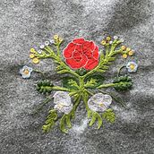 Mi proyecto del curso: Técnica de bordado con paso atrás. Embroider, and Textile Design project by Giovanna Milanesi - 07.04.2024