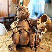 Brynn Bunny: Cardboard Sculptures for Beginners . Design de caractere, Arte și meșteșuguri, Arte plastice și Sculptură de loopygoose - 07.03.2024