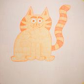 Ollie the Orange Cat. Traditional illustration, Drawing, Creativit, Artistic Drawing, Sketchbook, and Colored Pencil Drawing project by periwinkle7 - 07.04.2024